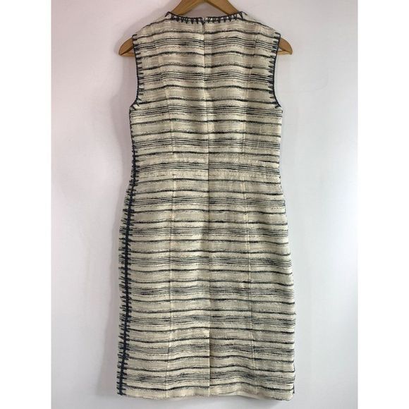 Tory Burch Tweed Sheath Dress Nicole Sleeveless Size 8 M Knee Length 6149 EUC - Picture 9 of 14